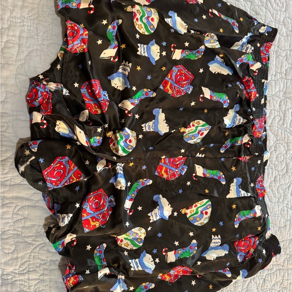 BBB Studio Silk Boxer Shorts Festive Black Boxers with Holiday Theme - Picture 2 of 6